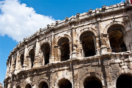 simsearch:400-06642892,k - Detail of the Roman Coliseum in Nimes, France Stock Photo - Budget Royalty-Free & Subscription, Code: 400-05745860