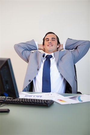 simsearch:400-05748170,k - Businessman taking a small break in his chair Stock Photo - Budget Royalty-Free & Subscription, Code: 400-05748157