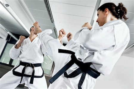 simsearch:400-05908874,k - An image of two fighting martial arts master Stock Photo - Budget Royalty-Free & Subscription, Code: 400-05748721