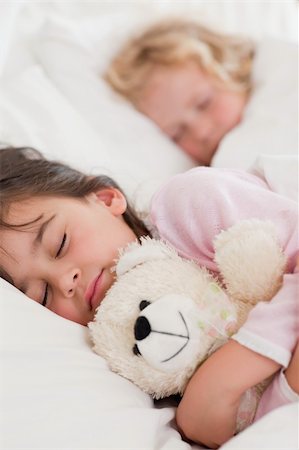 simsearch:640-06963757,k - Portrait of calm children sleeping in a bedroom Stock Photo - Budget Royalty-Free & Subscription, Code: 400-05749818