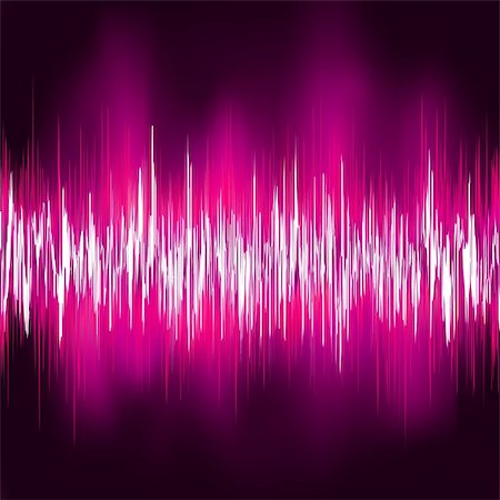 radio wave - Abstract purple waveform. EPS 8 vector file included Stock Photo - Budget Royalty-Free & Subscription, Code: 400-05740745