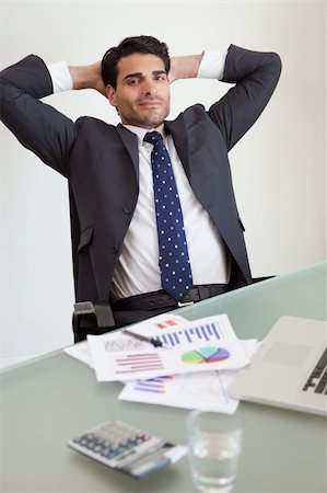 simsearch:400-05748170,k - Portrait of a satisfied sales person in his office Stock Photo - Budget Royalty-Free & Subscription, Code: 400-05742760