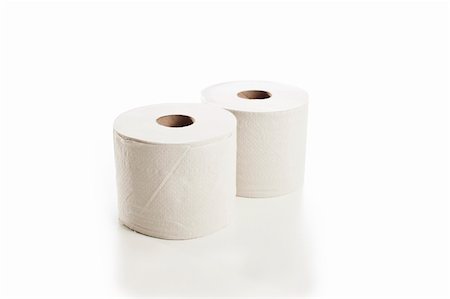 simsearch:400-05303863,k - Rolls of toilet paper arranged on white background Stock Photo - Budget Royalty-Free & Subscription, Code: 400-05742842