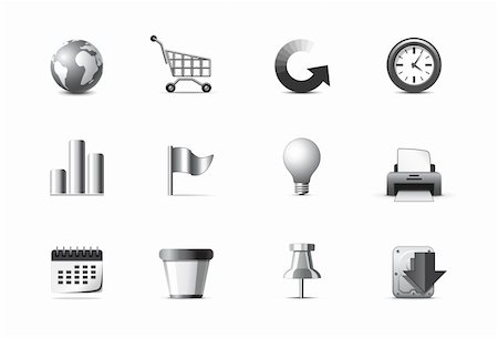 pictogram of map - Web icons | B&W series Stock Photo - Budget Royalty-Free & Subscription, Code: 400-05743203