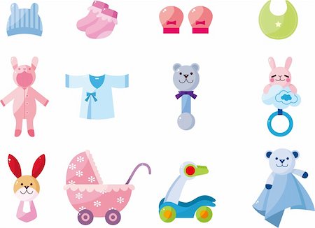 simsearch:400-05673438,k - cartoon baby good icon set Stock Photo - Budget Royalty-Free & Subscription, Code: 400-05755480