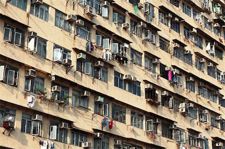 simsearch:400-04356946,k - old apartment building in Hong Kong Stock Photo - Budget Royalty-Free & Subscription, Code: 400-05751764