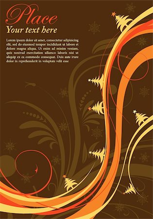 simsearch:400-05374105,k - Christmas Background with Christmas Tree and Wave Pattern, element for design, vector illustration Stock Photo - Budget Royalty-Free & Subscription, Code: 400-05752376