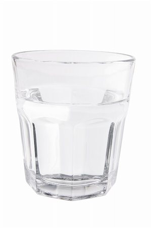 Glass of Water on White Background Stock Photo - Budget Royalty-Free & Subscription, Code: 400-05752925