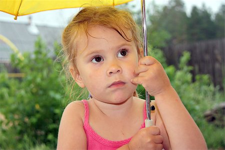 simsearch:695-05780518,k - sad girl under an umbrella Stock Photo - Budget Royalty-Free & Subscription, Code: 400-05875484
