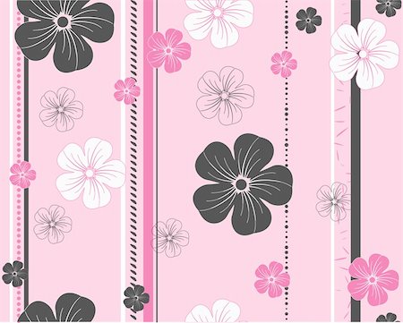 scope - seamless vector flower pattern Stock Photo - Budget Royalty-Free & Subscription, Code: 400-05875991
