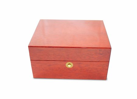 photography casket - Wooden box on white background Stock Photo - Budget Royalty-Free & Subscription, Code: 400-05876713