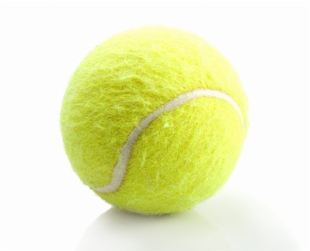 simsearch:400-04833689,k - Tennis Ball with white background Stock Photo - Budget Royalty-Free & Subscription, Code: 400-05877686