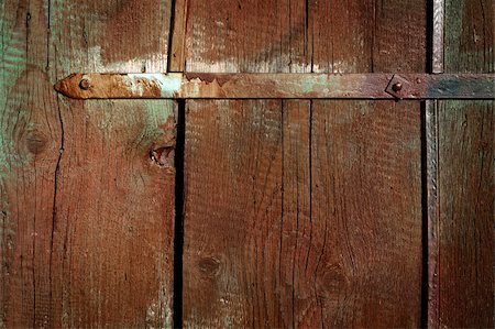 Wooden wall with some irond detail background Stock Photo - Budget Royalty-Free & Subscription, Code: 400-05878089
