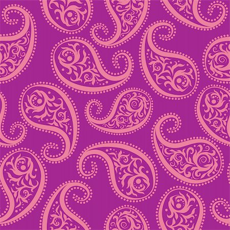 seamless dot fabric pattern - Seamless vector pattern. Rose paisley on a purple background. Stock Photo - Budget Royalty-Free & Subscription, Code: 400-05879440