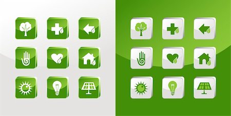 simsearch:400-05877514,k - Environment icons glass set over light and dark background. Vector file available Stock Photo - Budget Royalty-Free & Subscription, Code: 400-05879509