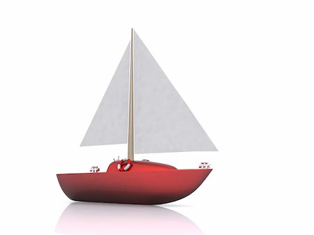 simsearch:400-05124606,k - ship. 3D yacht sport icon Stock Photo - Budget Royalty-Free & Subscription, Code: 400-05884381