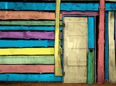 simsearch:400-04393153,k - colorful vintage wooden door Stock Photo - Budget Royalty-Free & Subscription, Code: 400-05884700