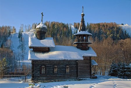 simsearch:400-07054392,k - old russian wooden church photo Photographie de stock - Aubaine LD & Abonnement, Code: 400-05884823