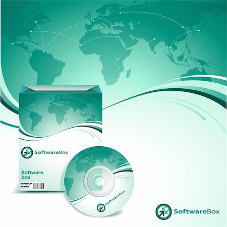 simsearch:400-06737278,k - Software box and cd/dvd cover vector template Stock Photo - Budget Royalty-Free & Subscription, Code: 400-05885754