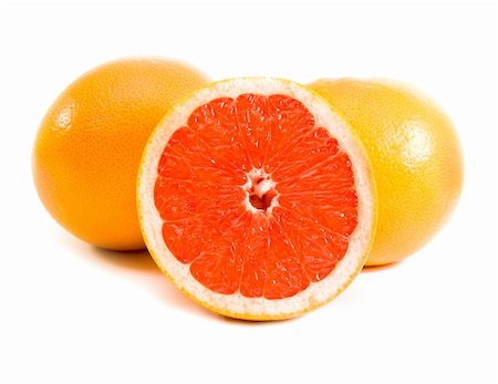 simsearch:400-06513460,k - red ripe grapefruit  on a white background Stock Photo - Budget Royalty-Free & Subscription, Code: 400-05886215