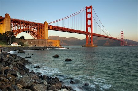 simsearch:400-04377093,k - Image of Golden Gate Bridge in San Francisco California at the morning. Stock Photo - Budget Royalty-Free & Subscription, Code: 400-05887494