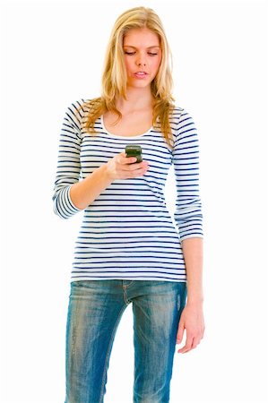 simsearch:400-05888428,k - Portrait of teen girl writing sms Stock Photo - Budget Royalty-Free & Subscription, Code: 400-05888430