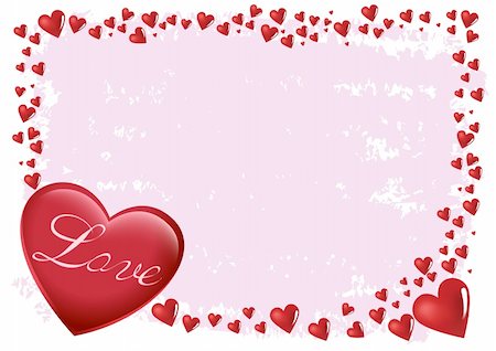 simsearch:400-07464468,k - Love Happy Valentine with Heart Shape with Space for Text Illustration in Vector Stock Photo - Budget Royalty-Free & Subscription, Code: 400-05888881