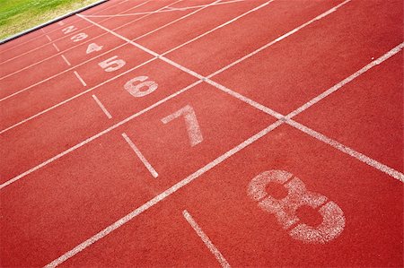 simsearch:400-04785051,k - lanes of running track Stock Photo - Budget Royalty-Free & Subscription, Code: 400-05889647