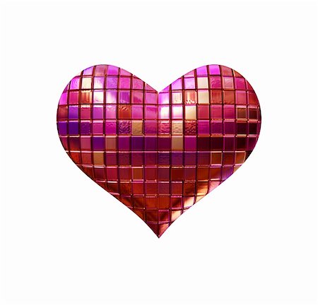 simsearch:400-05887181,k - 3d mosaic pink violet heart like disko ball Stock Photo - Budget Royalty-Free & Subscription, Code: 400-05889696