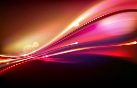 simsearch:400-04213608,k - Vector illustration of red abstract background with blurred magic neon light curved lines Stock Photo - Budget Royalty-Free & Subscription, Code: 400-05880224