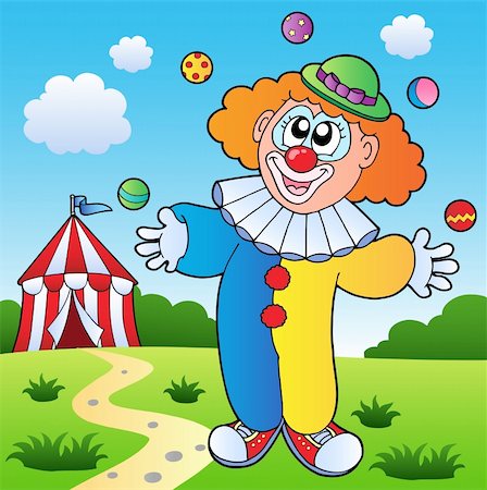 simsearch:400-04236834,k - Clown theme picture 7 - vector illustration. Stock Photo - Budget Royalty-Free & Subscription, Code: 400-05880750