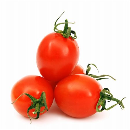 simsearch:400-04393672,k - cherry tomato isolated on white Stock Photo - Budget Royalty-Free & Subscription, Code: 400-05882935