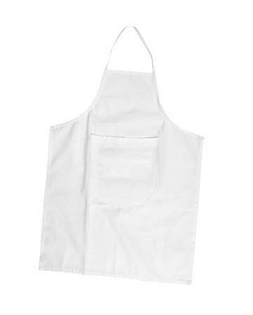 photos of woman kitchen wear - white female apron with outsets isolated on white Stock Photo - Budget Royalty-Free & Subscription, Code: 400-05895194