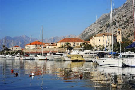 simsearch:400-05896461,k - A lot of yachts in Kotor harbor, Montenegro Stock Photo - Budget Royalty-Free & Subscription, Code: 400-05896465