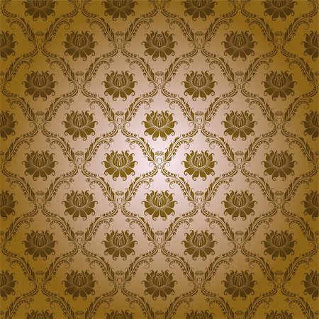 simsearch:400-05888512,k - Seamless damask floral pattern. Flowers on a beige background. EPS 10 Stock Photo - Budget Royalty-Free & Subscription, Code: 400-05897041