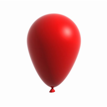 3d Red balloon isolated on white (with work path) Foto de stock - Super Valor sin royalties y Suscripción, Código: 400-05899113