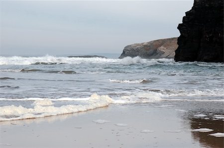 simsearch:400-06641969,k - a view of the beach cliffs in ballybunion co kerry ireland Foto de stock - Super Valor sin royalties y Suscripción, Código: 400-05890782