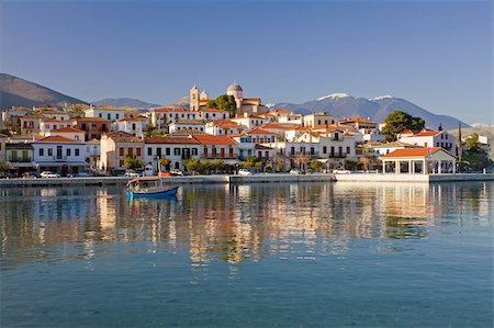 The waterfront of the historic and nautical town of Galaxidi, central Greece Stock Photo - Budget Royalty-Free & Subscription, Code: 400-05890945