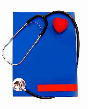 simsearch:400-07222508,k - stethoscope and a red heart over a white background Photographie de stock - Aubaine LD & Abonnement, Code: 400-05891329
