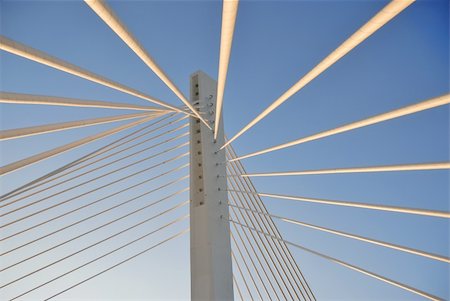 sevaljevic (artist) - Bridge tower in fan-like shape Stock Photo - Budget Royalty-Free & Subscription, Code: 400-05893621