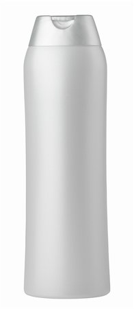Silver shampoo bottle isolated on white background Photographie de stock - Aubaine LD & Abonnement, Code: 400-05893854