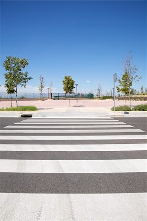 empty road city - lonely new street at Madrid city in Spain Stock Photo - Budget Royalty-Free & Subscription, Code: 400-05893970