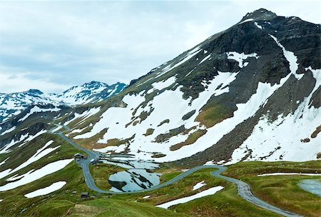 Summer Alps mountain (view from Grossglockner High Alpine Road) Stock Photo - Budget Royalty-Free & Subscription, Code: 400-05904324