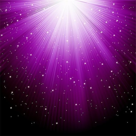 simsearch:400-05233207,k - Snow and stars are falling on the background of purple luminous rays. EPS 8 vector file included Stock Photo - Budget Royalty-Free & Subscription, Code: 400-05904653