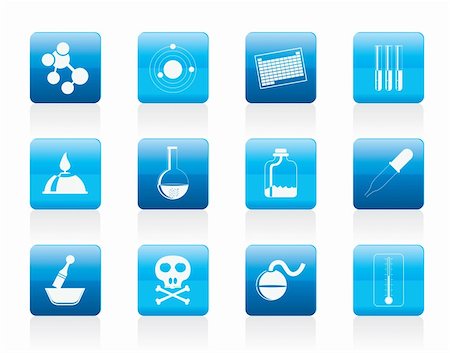 simsearch:400-05713485,k - Chemistry industry icons - vector icon set Stock Photo - Budget Royalty-Free & Subscription, Code: 400-05905585