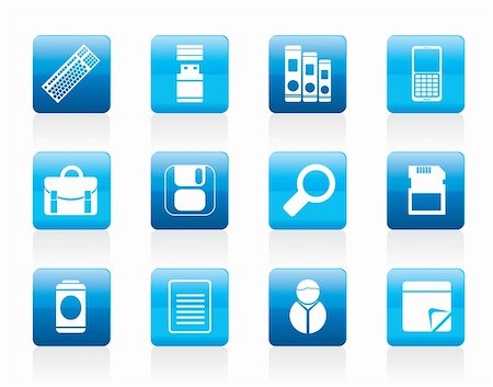 simsearch:400-04913456,k - Business and Office tools icons - vector icon set 3 Stock Photo - Budget Royalty-Free & Subscription, Code: 400-05905582