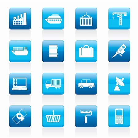 simsearch:400-04285412,k - Industry and Business icons - vector icon set Stock Photo - Budget Royalty-Free & Subscription, Code: 400-05905612