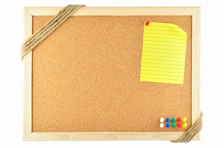 simsearch:400-05040053,k - sticky note pinned on cork notice board Stock Photo - Budget Royalty-Free & Subscription, Code: 400-05905652