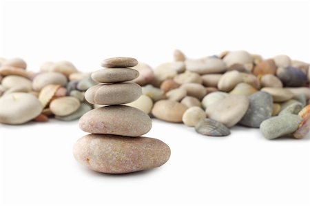 Five stones in zen balance Stock Photo - Budget Royalty-Free & Subscription, Code: 400-05906318