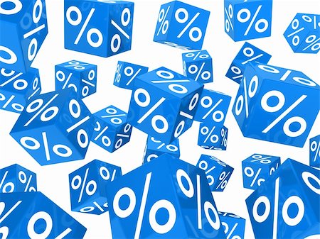 rate - many blue sale percent cubes fall down Stock Photo - Budget Royalty-Free & Subscription, Code: 400-05907494